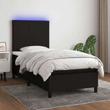  Box spring s madracem LED crni 80 x 200 cm od tkanine Cijene