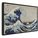  Slika - Hokusai Katsushika – The Great Wave off Kanagawa 90x60 U crnom drvenom okviru | shoptok.hr