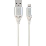 Cablexpert Kabel AppleUSB/Lightning 2m bombažna zaščita bel CC-USB2B-AMLM-2M-BW2 Cene
