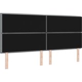  LED Uzglavlje sa svjetlosivim dizajnom 200 cm platno | shoptok.hr