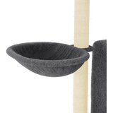  Penjalica za mačke sa stupovima za grebanje tamnosiva 96,5 cm | shoptok.hr