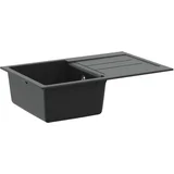 Umivalnica Črna 780 x 500 mm 80% Kvarc in 20% Smola