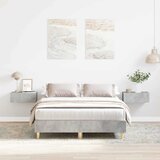  Krevetna konstrukcija Betonski sivi 193 x 123 x 25 cm | shoptok.hr