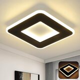 Nettlife kvadratna LED stropna svetilka črna 23W, moderna stropna razsvetljava toplo bela, (22111373) | Shoptok.si