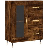 Maison Chic Komoda - Predalnik dimljeni hrast 69,5x34x90 cm inženirski les, (21718204) Cene