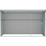 vidaXL Zidno vrtno spremište zeleno 118 x 288 x 178 cm pocinčani čelik | shoptok.hr