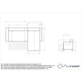 MID.YOU KOTNA SEDEŽNA GARNITURA, rebrasti žamet bež | Shoptok.si