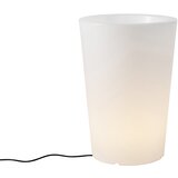 QAZQA Smart buiten vloerlamp bloempot wit IP44 incl. LED Wifi A60 - Verano u