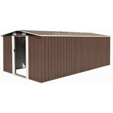  Vrtno spremište 257 x 489 x 181 cm metalno smeđe | shoptok.hr