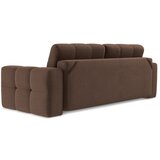 Makamii Smeđa sklopiva sofa od bouclé tkanine 255 cm Milu – | shoptok.hr
