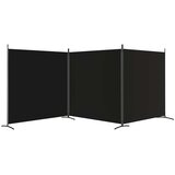 Sobna pregrada s 3 panela crna 525x180 cm od tkanine | shoptok.hr