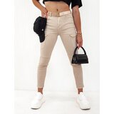 DStreet Spodnie damskie LOVFASHION beżowe | shoptok.hr