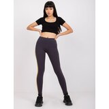 RUE PARIS Leggings-RV-LG-R4766.06-graphite | Shoptok.si