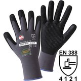 L+D Fino pletene rokavice NITRIL DOT, DE 12 parov, sive/črne barve, velikost 8 Cene
