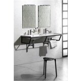 Sapho Crno željezno zidno postolje ispod umivaonika 120x20 cm Ska – | shoptok.hr