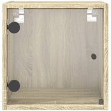  Noćni ormarići staklena vrata 2 kom boja hrasta 35x37x35 cm | shoptok.hr