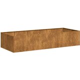 vidaXL Planter Rusty 200x80x40 cm Vremensko odporno jeklo | Shoptok.si