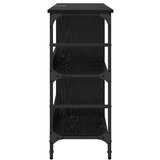 vidaXL s pohranom Crna 102 x 32 x 73.5 cm Konstruirano drvo | shoptok.hr