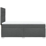  Okvir kreveta s oprugama i madrac tamnosivi 80x200cm od tkanine | shoptok.hr
