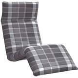  Zložljiv ležalnik siv karo vzorec 175x54x8,5 cm oksfordsko blago, (5000296571) | Shoptok.si