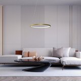 LED luster na sajli HOOP LED/27W/230V, prečnik 50 cm, 4000K, zlatan | Eponuda.com