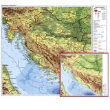  KARTA HRVATSKE 56X49 CM PLASTIFICIRANA OBOSTRANA TRSAT Cijene
