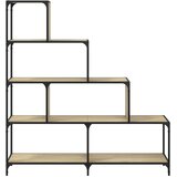  Regal za knjige s 4 razine boja hrasta 139x33,5x149 cm drveni | shoptok.hr