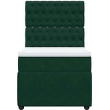 Box spring krevet s madracem tamnozeleni 90x190 cm baršunasti | shoptok.hr
