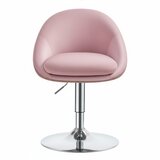 Songmics Nastavljiv vrtljiv stol 52x50,5x68,5-80,5 cm roza, (5000302390) | Shoptok.si