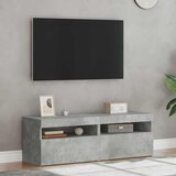 TV ormarići s LED svjetlima 2 kom siva boja betona 60x35x40 cm | shoptok.hr