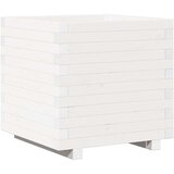  Vrtna sadilica bijela 50 x 50 x 49,5 cm od masivne borovine | shoptok.hr