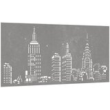  Vrtni zidni ukras 105 x 55 cm čelik COR-TEN s uzorkom horizonta | shoptok.hr