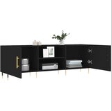TV ormarić crni 150 x 30 x 50 cm od konstruiranog drva | shoptok.hr
