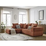 Bobochic Paris Kutna garnitura od šenila boja terakote (s lijevim kutom/u obliku slova L) Whesley – | shoptok.hr