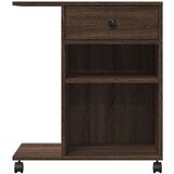  Stalak za pisač s kotačima smeđa boja hrasta 60 x 40 x 68 5 cm | shoptok.hr