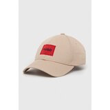 Hugo Bombažna bejzbolska kapa bež barva | Shoptok.si
