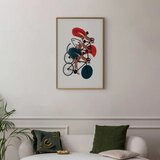  Plakat - Olympics - Cycling Race 21x30 Zlatni okvir | shoptok.hr