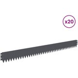 Ograda oko Travnjaka 20 pcs 103 x 10 cm Čelik Antracit | shoptok.hr