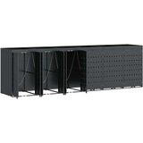  Skladištenje kanti za 6 kanti Antracit 408 x 77 5 x 121 5 cm | shoptok.hr