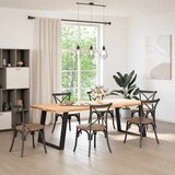  Noge za blagovaonski stol U-oblik 2 kom Crne 90 x (72-73) cm Čelik | Eponuda.ba