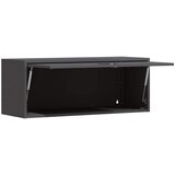  Ormar za zid u garaži Crna 90 x 33 x 35 cm Čelik s prahom | shoptok.hr