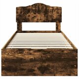  Krevetna konstrukcija s ladicama Dimljeni hrast 100 x 200 cm Smeđa 206 x 102 x 90 cm | Shoptok.si
