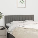  Uzglavlja tamnosiva 144x5x78/88 cm od tkanine | shoptok.hr