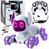  TOOBY robotski pas na daljinsko upravljanje, RC 360° svjetla, zvukovi, bijela i ljubičasta | shoptok.hr