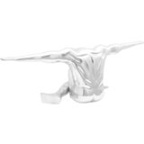 vidaXL skulptura srebrna 91,5x32x33 cm aluminij Misleči človek Cene