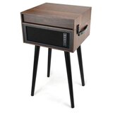 Akai ATT-101BT retro gramofon s Bluetooth 5.0, USB/SD in vgrajenimi zvočniki – rjav | Shoptok.si