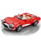  Tehnički blokovi Retro automobil CRVENI KABRIOLET iz 1950-ih 311 dijelova ZA5790 | shoptok.hr