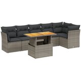  7-dijelni set vrtnih sofa sivi od poliratana | shoptok.hr