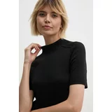 Calvin Klein Volnen pulover ženski, črna barva, K20K207206