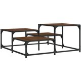  The Living Store Klubska mizica rjav hrast 87,5x87,5x40 cm inženirski les - Klubska Mizica, (21442441) | Shoptok.si